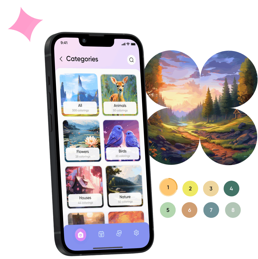 Vivid Hues - coloring app